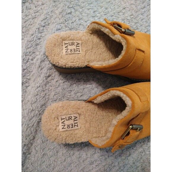 Naturalizer platform faux fur suede size 9 slides - Picture 5 of 10